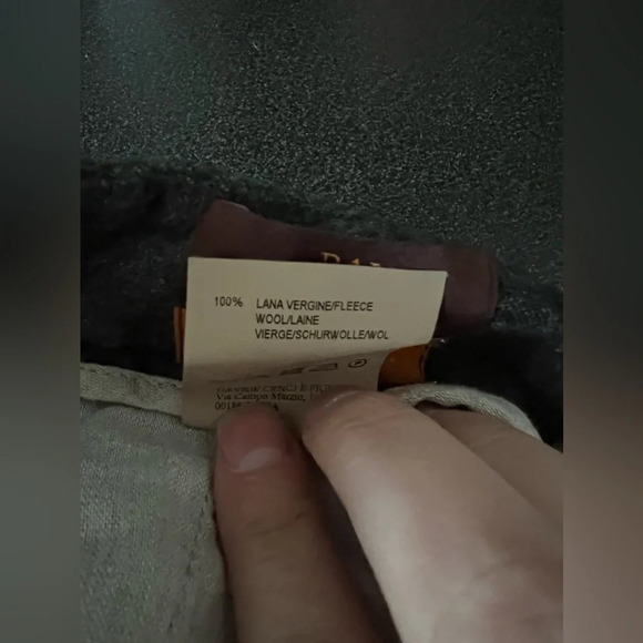 See Desc! Made in Italy DAVIDE CENCI Pants Wool Gray Strait Legs Trousers US 10? - Picture 9 of 9